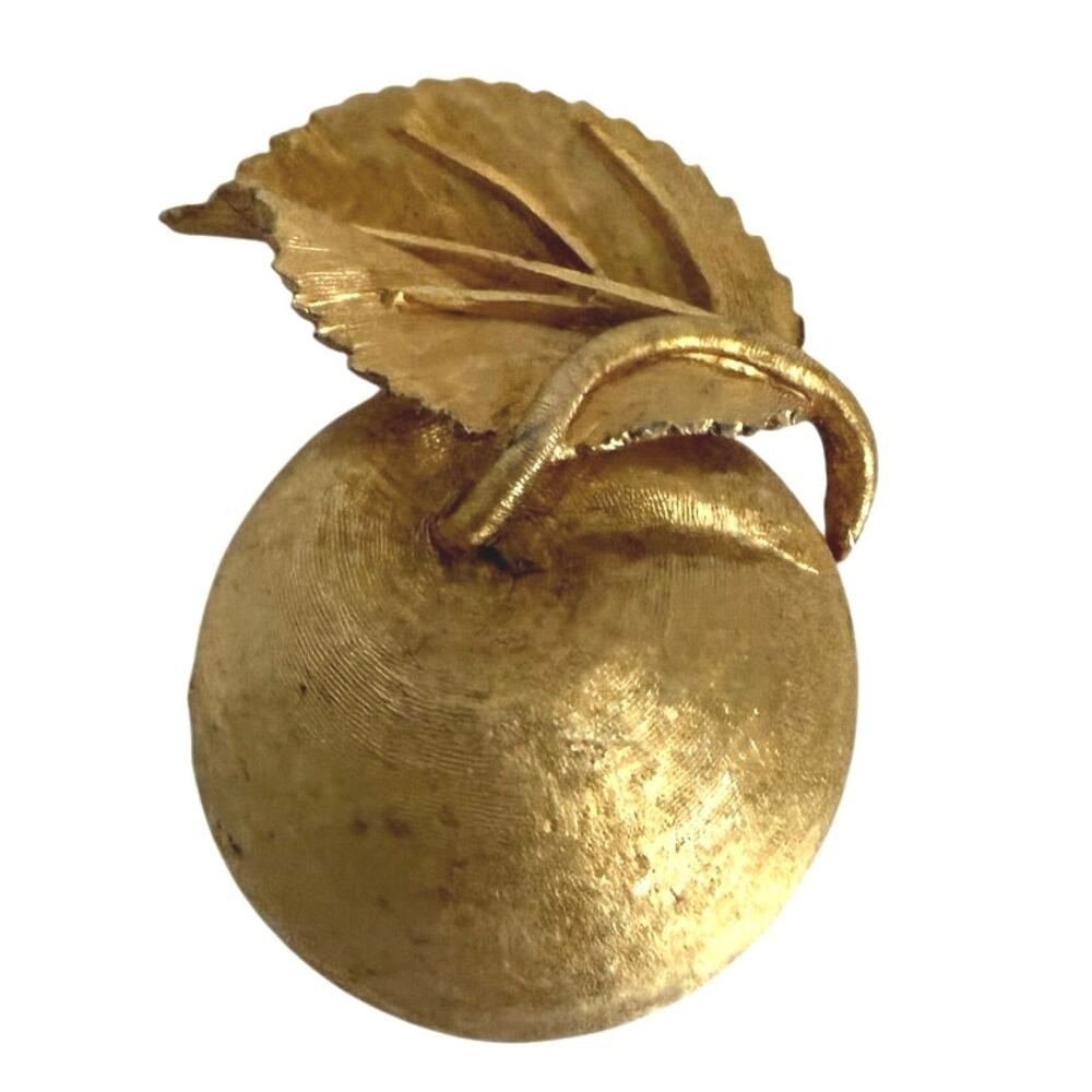 Vintage BSK Golden Apple Brooch 1960's